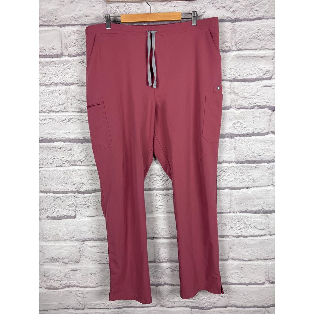 FIGS Womens XXL Tall Mauve Yola Skinny Scrub Pants FION Medical RN Bottoms RN - Picture 2 of 9